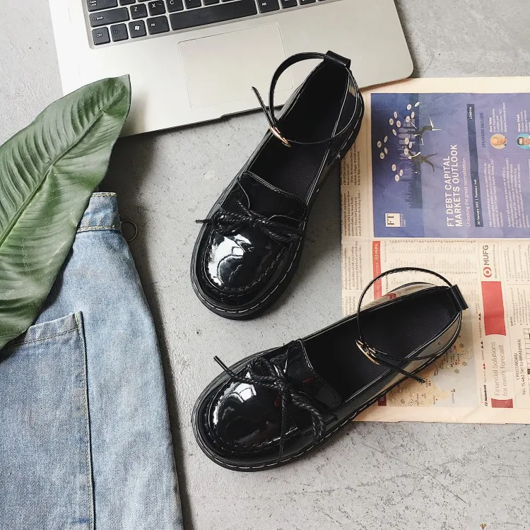 COS biao yan xie Japanese-style Harajuku Retro round-Toe College Style Thick Bottomed Shallow Mouth Single Shoes Students Doll S
COS biao yan xie Japanese-style Harajuku Retro round-Toe College Style Thick Bottomed Shallow Mouth Single Shoes Students Doll S