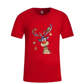 2019 Christmas Hot Selling Christmas Red Nose Colorful Lights Reindeer Color Pattern Red T-shirt
2019 Christmas Hot Selling Christmas Red Nose Colorful Lights Reindeer Color Pattern Red T-shirt