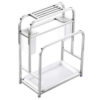 Stainless Steel Knife Rack Kitchen Supplies Rack Cutting Board Cutting Board Rack Tool Storage Rack
Stainless Steel Knife Rack Kitchen Supplies Rack Cutting Board Cutting Board Rack Tool Storage Rack