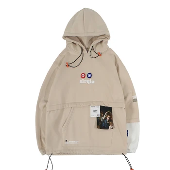 Creative Labels Patchwork Design Draw String Hooded Sweatshirt Men Hoodies With Kangaroo Pocket Streetwear Outdoor Male Tops
Creative Labels Patchwork Design Draw String Hooded Sweatshirt Men Hoodies With Kangaroo Pocket Streetwear Outdoor Male Tops