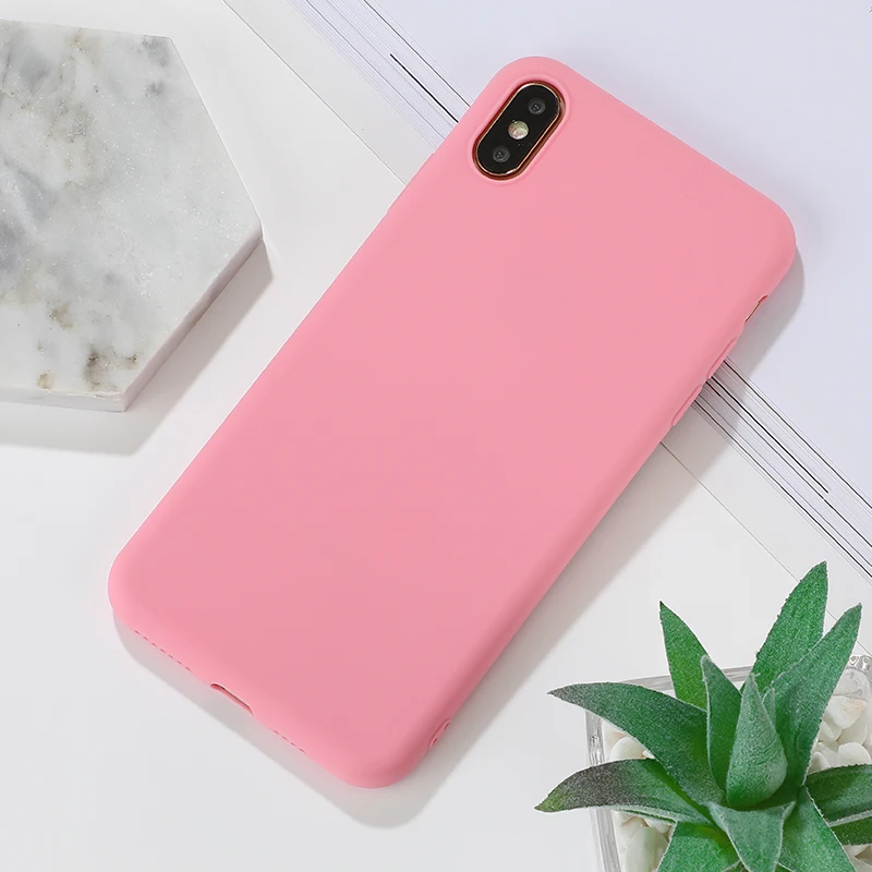 Матовый силиконовый Твердый защитный чехол для iPhone 11 Pro Max X Xs XR 7 8 6 6s Plus роскошный