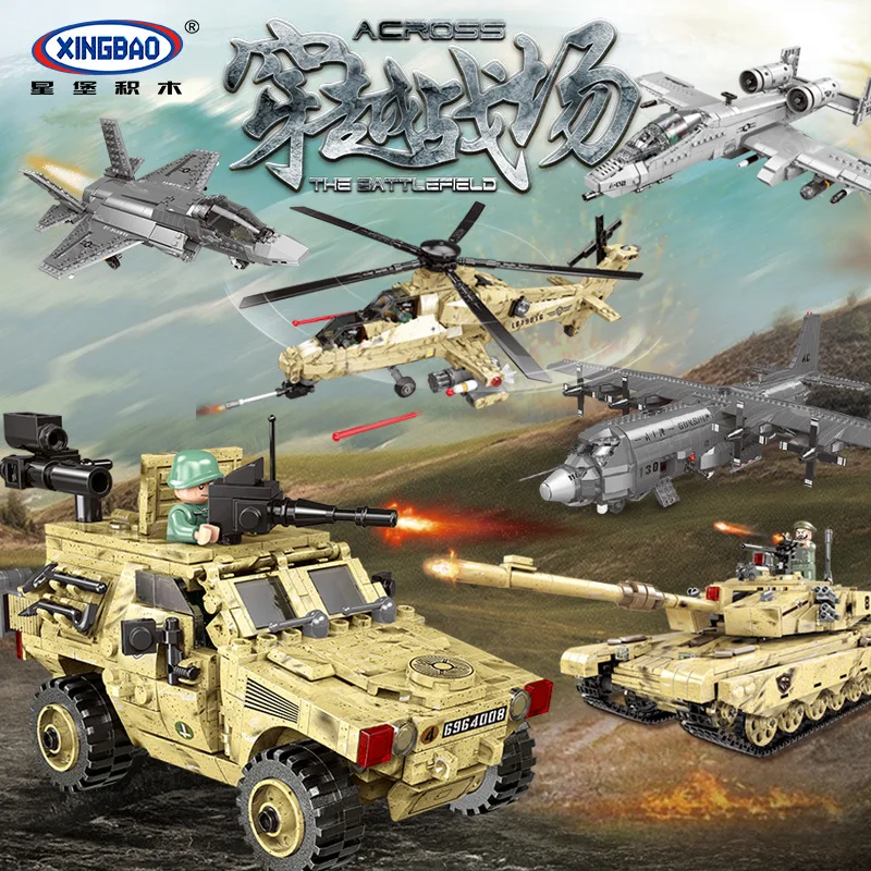 XINGBAO Military Series Tank Helicopter Building Blocks Model 06021-26 Small Particles Air Station Bucket Gunboat Toy
XINGBAO Military Series Tank Helicopter Building Blocks Model 06021-26 Small Particles Air Station Bucket Gunboat Toy