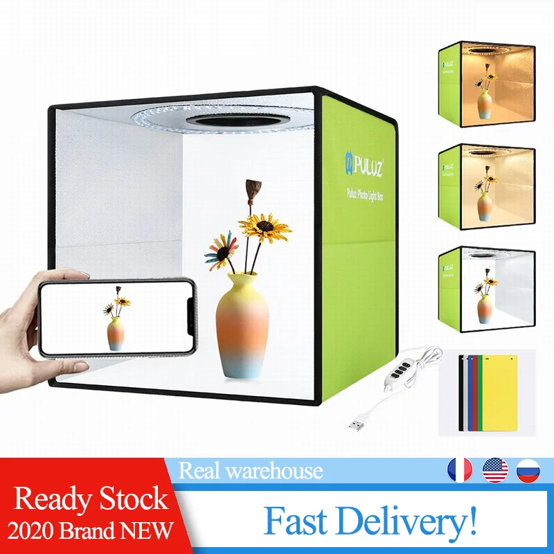 USB Light Box Mini Foldable Photo Studio Box Photography LED 30cm Lightbox Studio Shooting Tent Box kit 6 Color Backdrops
USB Light Box Mini Foldable Photo Studio Box Photography LED 30cm Lightbox Studio Shooting Tent Box kit 6 Color Backdrops