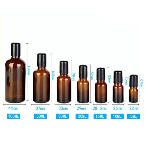 5ml-100ml glass bottle amber thick glass bottle sample bottle test bottle essential oil bottle with roller metal ball
5ml-100ml glass bottle amber thick glass bottle sample bottle test bottle essential oil bottle with roller metal ball