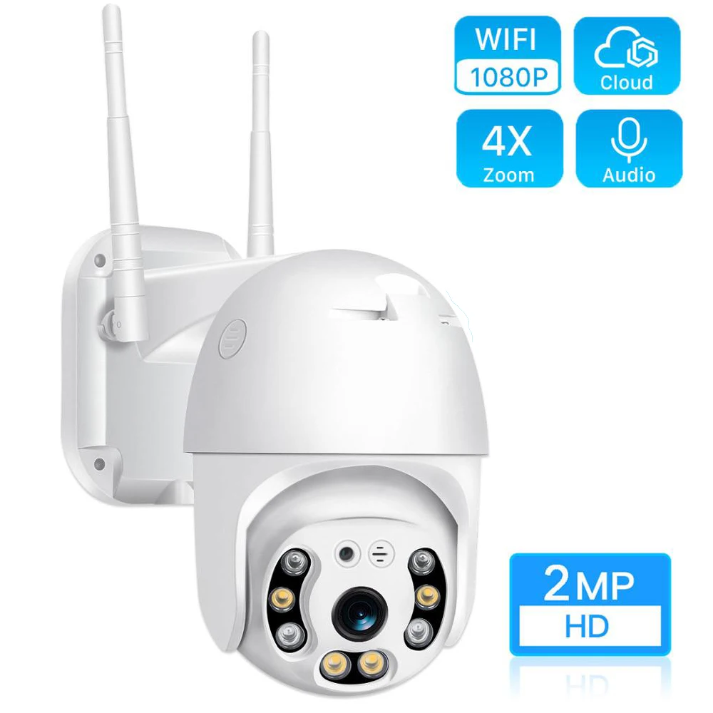 1080P PTZ Wireless IP Camera Waterproof 4X Digital Zoom Speed Dome Super Mini WiFi Security CCTV Camera Audio AI Human Detection
1080P PTZ Wireless IP Camera Waterproof 4X Digital Zoom Speed Dome Super Mini WiFi Security CCTV Camera Audio AI Human Detection