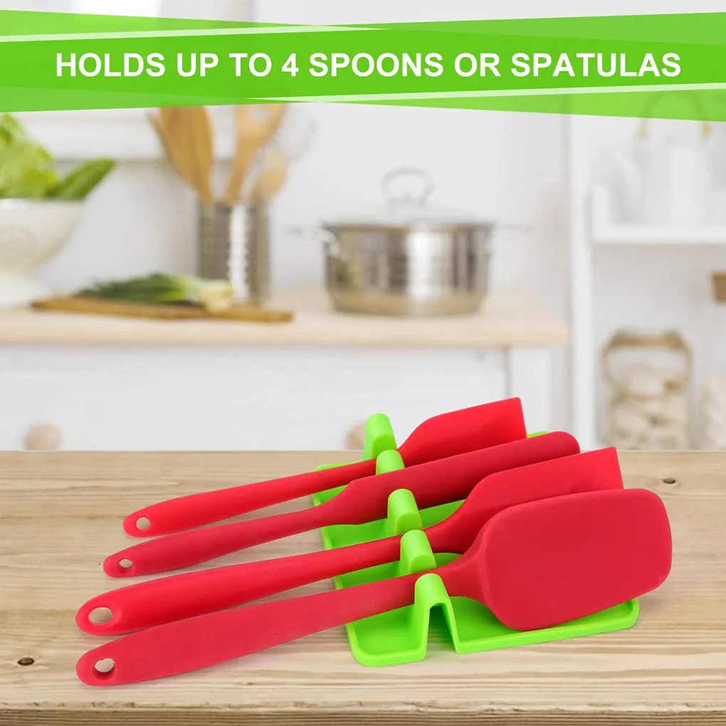 Spoon Rest Silicone Spoon Rest Utensil Spatula Holder Heat Resistant Storage Shelves Multifunction Cooking Tools Kitchen
Spoon Rest Silicone Spoon Rest Utensil Spatula Holder Heat Resistant Storage Shelves Multifunction Cooking Tools Kitchen
