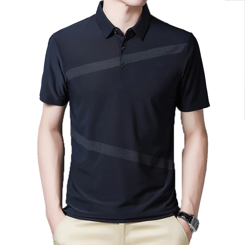 TFETTERS Brand Summer Clothes Tops Men Tshirt New Short Sleeve Business T Shirt Men Slim Striped Turn-down Collar Men T-shirt
TFETTERS Brand Summer Clothes Tops Men Tshirt New Short Sleeve Business T Shirt Men Slim Striped Turn-down Collar Men T-shirt