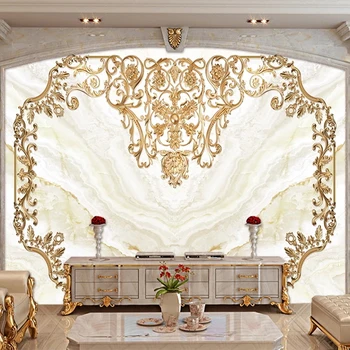 European Style Wallpaper 3D Relief Golden Pattern Marble Photo Wall Mural Living Room TV Sofa Hotel Luxury Decor Papel De Parede
European Style Wallpaper 3D Relief Golden Pattern Marble Photo Wall Mural Living Room TV Sofa Hotel Luxury Decor Papel De Parede