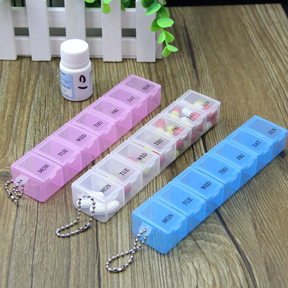 7 Days Pill Case Weekly Pills Box Container For Tablets Medicine Box Secret Stash Drugs Splitter Storage Pill-Organizer 7 Grids
7 Days Pill Case Weekly Pills Box Container For Tablets Medicine Box Secret Stash Drugs Splitter Storage Pill-Organizer 7 Grids