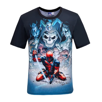 Summer Men's New Creative 3D Skeleton Deadpool Print T-Shirt Street Youth Top Cosplay Anime Costume Unisex 
Summer Men's New Creative 3D Skeleton Deadpool Print T-Shirt Street Youth Top Cosplay Anime Costume Unisex