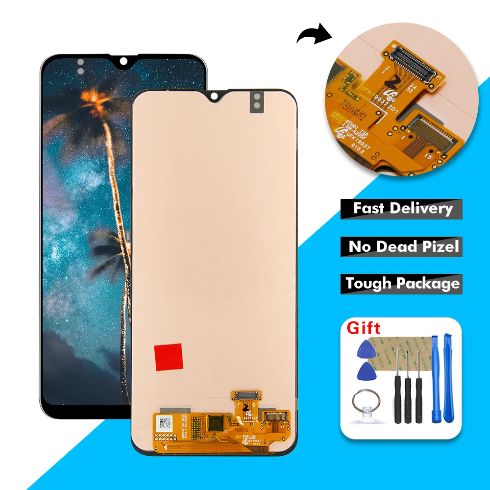 For Samsung Galaxy A20 A205 A205G A205F LCD Display Touch Screen Digitizer Glass Assembly + Tools
For Samsung Galaxy A20 A205 A205G A205F LCD Display Touch Screen Digitizer Glass Assembly + Tools