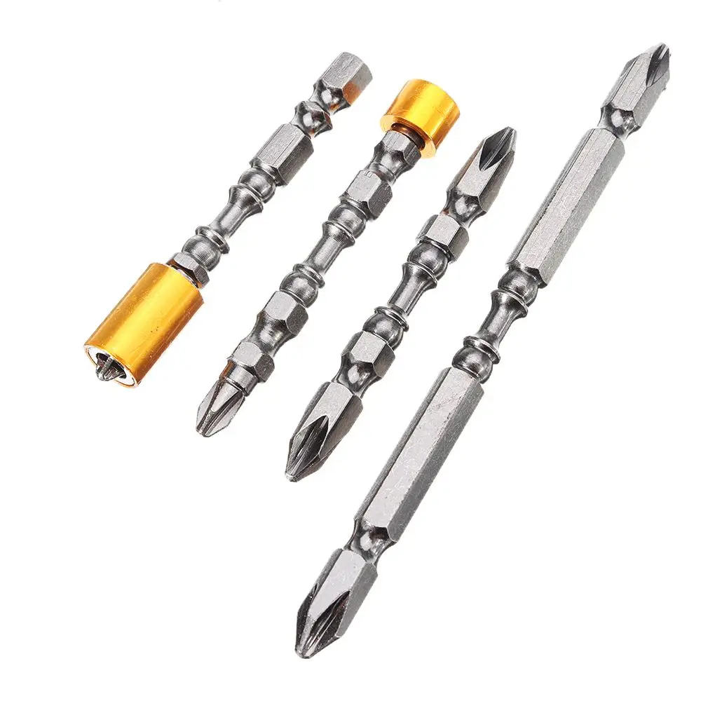 Фото 4pcs PH2 Magnetic Screwdriver Bit Black Steel Nickel Plated for Electric Hand Screw Tool Sets Kits | Инструменты