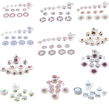 15Pcs 1:12 Miniature Porcelain Tea Cup Set Chintz Flower Tableware Kitchen Dollhouse Furniture Toys For Children
15Pcs 1:12 Miniature Porcelain Tea Cup Set Chintz Flower Tableware Kitchen Dollhouse Furniture Toys For Children