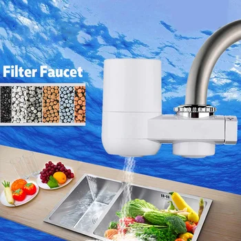Kitchen Faucet Washable Mini Tap Water Purifier Filter Universal Filtro Rust Bacteria Removal Replacement Ceramic Percolator
Kitchen Faucet Washable Mini Tap Water Purifier Filter Universal Filtro Rust Bacteria Removal Replacement Ceramic Percolator