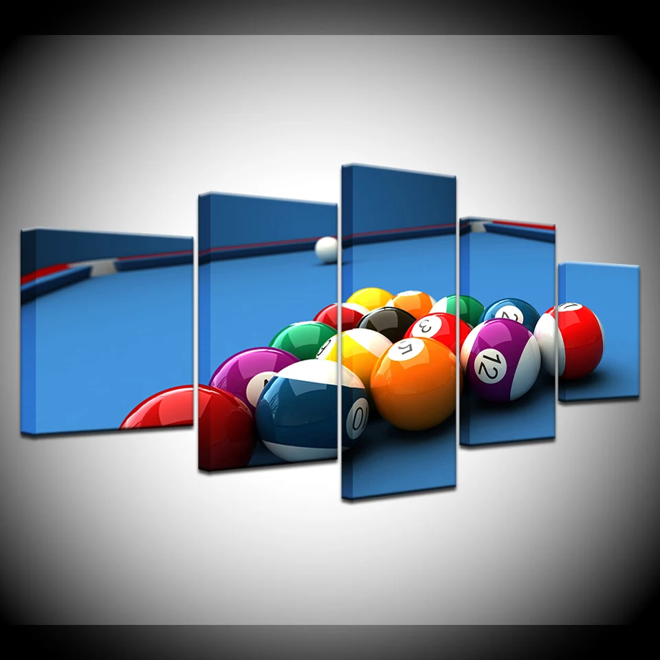 5 Pieces Canvas Artwork Painting Pictures Color Billiards for Home Decoration HD Spray Artwork on Sales
5 Pieces Canvas Artwork Painting Pictures Color Billiards for Home Decoration HD Spray Artwork on Sales