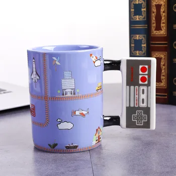 Blue Cup Game Handle Ceramic Cup Square Game Controller Mark Sub-Creative Game Modeling Bone-china Cup
Blue Cup Game Handle Ceramic Cup Square Game Controller Mark Sub-Creative Game Modeling Bone-china Cup