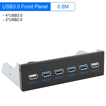 PC Desktop Chassis Front Panel USB Hub Connector Adapter 4*USB3.0 Port 2*USB 2.0 Port for Computer Case CD Drive Pan
PC Desktop Chassis Front Panel USB Hub Connector Adapter 4*USB3.0 Port 2*USB 2.0 Port for Computer Case CD Drive Pan