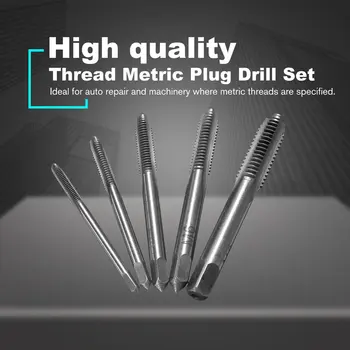 5PCS/Set HSS M3 M4 M5 M6 M8 Machine Spiral Point Straight Fluted Screw Thread Metric Plug Hand Tap Drill Set Hand Tools
5PCS/Set HSS M3 M4 M5 M6 M8 Machine Spiral Point Straight Fluted Screw Thread Metric Plug Hand Tap Drill Set Hand Tools