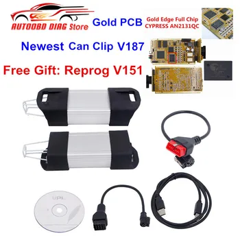 Can Clip V187 Gold Full Chip SYPRESS AN2131QC Reprog V151 OBD2 Diagnostic Interface Support Car Year 1998-2017 Ship From Europe
Can Clip V187 Gold Full Chip SYPRESS AN2131QC Reprog V151 OBD2 Diagnostic Interface Support Car Year 1998-2017 Ship From Europe