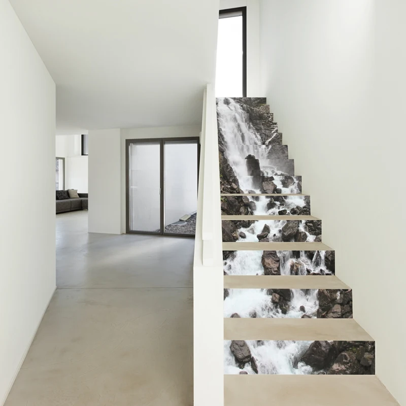 13 Pieces / Set Of 3D Stairs Stickers Waterproof Detachable Self-Adhesive Wall Floor Decal Mural Stickers Home Decoration Landsc
13 Pieces / Set Of 3D Stairs Stickers Waterproof Detachable Self-Adhesive Wall Floor Decal Mural Stickers Home Decoration Landsc