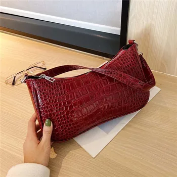 Crossbody Bags for Women 2020 Crocodile PU Leather Handbag Retro Shoulder Bag Elegant Shopping Totes Ladies Designer Bag
Crossbody Bags for Women 2020 Crocodile PU Leather Handbag Retro Shoulder Bag Elegant Shopping Totes Ladies Designer Bag