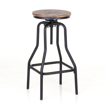 iKayaa Bar Stool Industrial Style Height Adjustable Swivel Bar Stools Natural Pinewood Top Kitchen Chairs Dining Breakfast Chair
iKayaa Bar Stool Industrial Style Height Adjustable Swivel Bar Stools Natural Pinewood Top Kitchen Chairs Dining Breakfast Chair