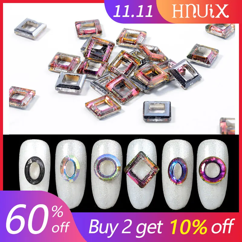HNUIX 10pcs Hollow Angel Ring Rhinestones Nail Art AB Flame Color Chameleon 3D Circular Round Shape Decor Jewelry Charm Manicure
HNUIX 10pcs Hollow Angel Ring Rhinestones Nail Art AB Flame Color Chameleon 3D Circular Round Shape Decor Jewelry Charm Manicure