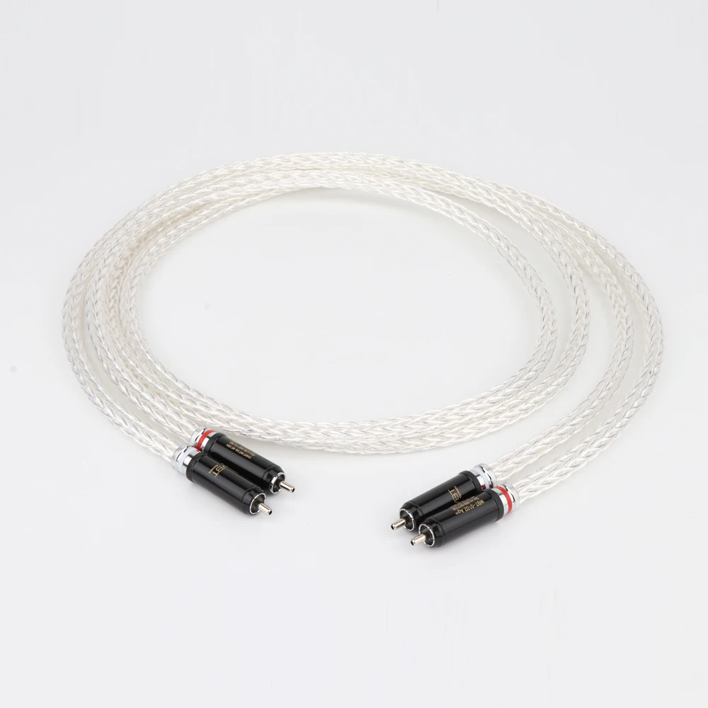 L303 Yter 6AG Crystal Silver Plated OCC 12Strands Audio Cable With RCA Plug Cable HIFI RCA to RCA Cable
L303 Yter 6AG Crystal Silver Plated OCC 12Strands Audio Cable With RCA Plug Cable HIFI RCA to RCA Cable