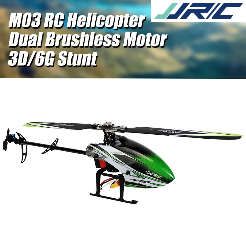 JJRC 2020 New M03 2.4G 6-axis Gyroscope 6CH Radio Remote Control Dual Brushless Motor 3D/6G Stunt RC Helicopter Single Blade
JJRC 2020 New M03 2.4G 6-axis Gyroscope 6CH Radio Remote Control Dual Brushless Motor 3D/6G Stunt RC Helicopter Single Blade