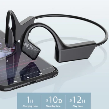 Bone Conduction Earphone Wireless Bluetooth V5.0 Headphone Sports Headset lightweight Neckband For Huawei Redmi iPhone Samsung 
Bone Conduction Earphone Wireless Bluetooth V5.0 Headphone Sports Headset lightweight Neckband For Huawei Redmi iPhone Samsung