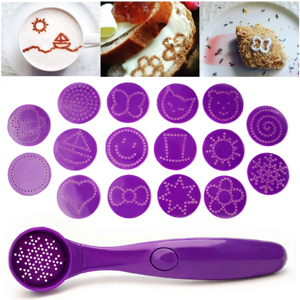 16 Patterns Magic Spice Spoon Electric Coffee Stencils Coffee Decor Portable Coffee Cake Food Piping Spoons
16 Patterns Magic Spice Spoon Electric Coffee Stencils Coffee Decor Portable Coffee Cake Food Piping Spoons