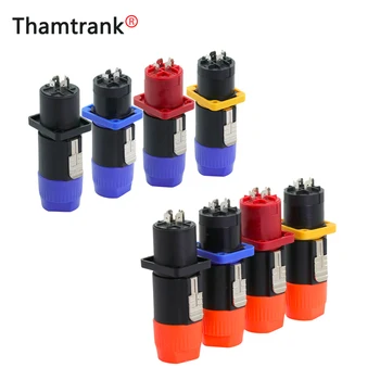 5Sets/10pcs NL4FC 4 Pin Speaker Power Male Plug+Female Panel Mount Professional Power Amplifier Plug Jack Socket Wire Connectors
5Sets/10pcs NL4FC 4 Pin Speaker Power Male Plug+Female Panel Mount Professional Power Amplifier Plug Jack Socket Wire Connectors
