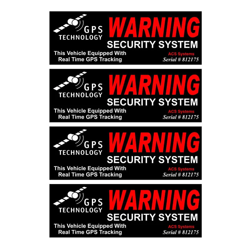 4 X GPS WARNING SECURITY SYSTEM Personality Reflective Car Sticker Waterproof Automobile Motorcycles Car Accessories,10cm*3cm
4 X GPS WARNING SECURITY SYSTEM Personality Reflective Car Sticker Waterproof Automobile Motorcycles Car Accessories,10cm*3cm