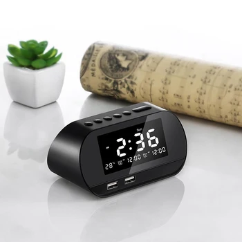 Digital Alarm Clock with FM Radio and USB Charging Interface Electronic Desktop Wake Up Calendar/Temperature Display Table Clock
Digital Alarm Clock with FM Radio and USB Charging Interface Electronic Desktop Wake Up Calendar/Temperature Display Table Clock