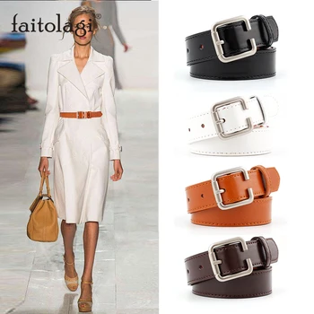 Fashion Belt Metal Buckle Women Jeans Belt PU Leather Ladies Dress Waist Belt White Black Female Waistband cienture femme
Fashion Belt Metal Buckle Women Jeans Belt PU Leather Ladies Dress Waist Belt White Black Female Waistband cienture femme