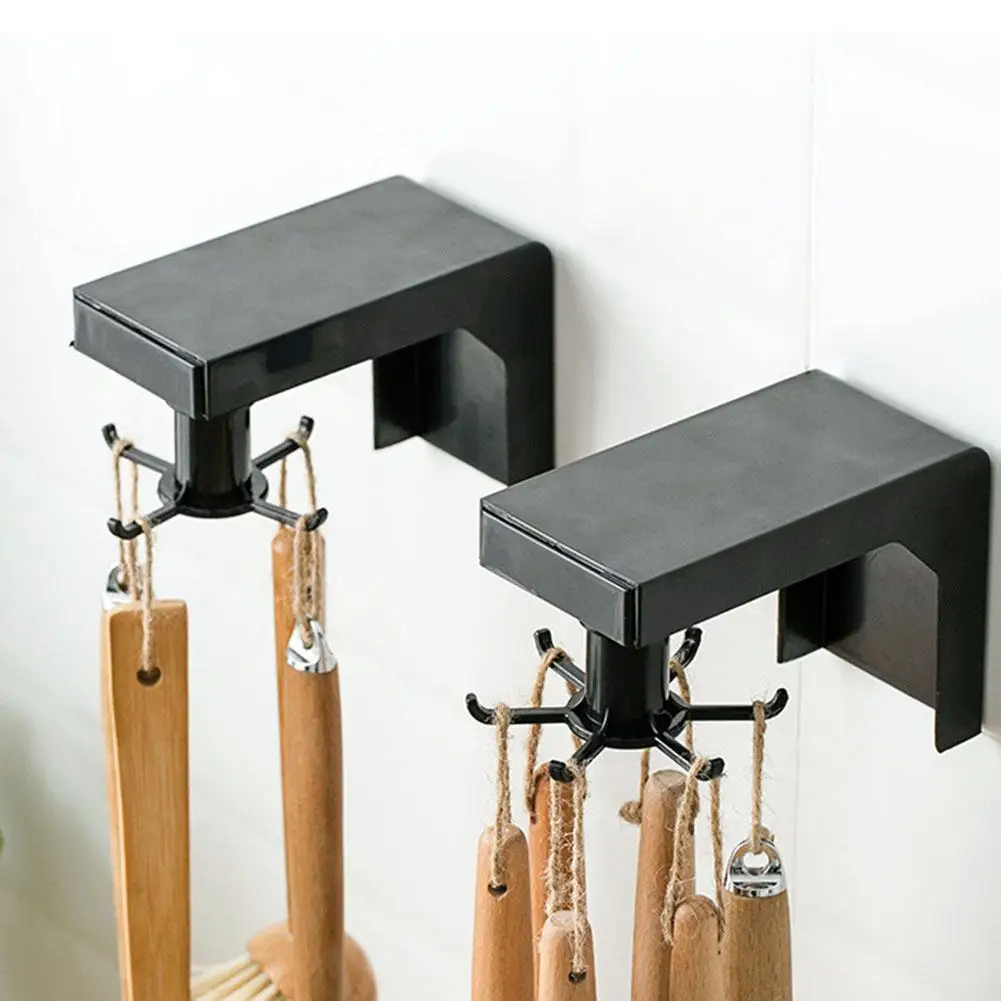 Multifunctional 6/4 Hook Black Retro Coat Hanger Kitchen Wall Mount Rotating Hook Storage Hanger Cooking Spoon Spatula Organizer
Multifunctional 6/4 Hook Black Retro Coat Hanger Kitchen Wall Mount Rotating Hook Storage Hanger Cooking Spoon Spatula Organizer