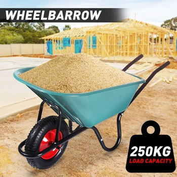 250KG 110L Wagon Wheelbarrow Garden Trolley Cart Galvanized Handle Pull Pneumatic Tub Trolley Heavy Duty Wheel Truck 0.6mm Steel
250KG 110L Wagon Wheelbarrow Garden Trolley Cart Galvanized Handle Pull Pneumatic Tub Trolley Heavy Duty Wheel Truck 0.6mm Steel