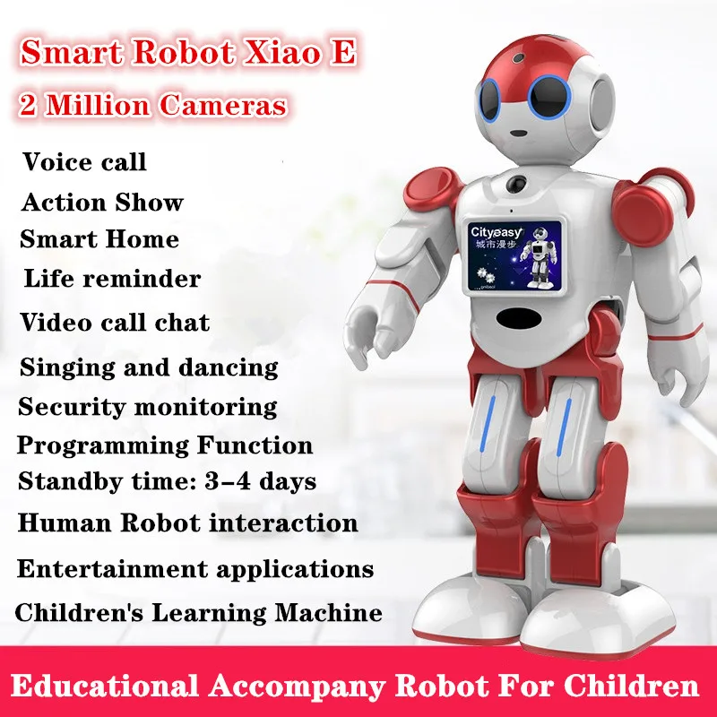Voice-Controlled Robot child Learning Machine Singing Dancing Action Performance Smart 2 Million Camera Robots toys gifts | Игрушки и