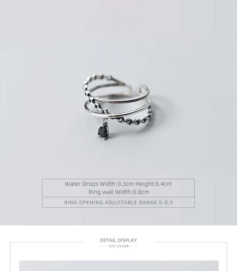 Modian New Retro Simple Finger Ring for Women Authentic 925 Sterling Silver Geometric Line Adjustable Ring Fine Jewelry Gift Modian New Retro Simple Finger Ring for Women Authentic 925 Sterling Silver Geometric Line Adjustable Ring Fine Jewelry Gift