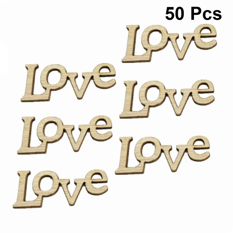 50pcs Wooden Chips Simple Love Letters Hollow Out DIY Gifts Wooden Pieces Valentine Ornaments For Couple Men Women
50pcs Wooden Chips Simple Love Letters Hollow Out DIY Gifts Wooden Pieces Valentine Ornaments For Couple Men Women