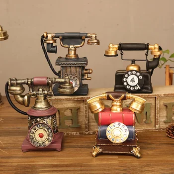 Handmade Resin Telephone Model Figurine For Home Decoration Accessories Miniature Model Crafts Vintage Art Ornament Props
Handmade Resin Telephone Model Figurine For Home Decoration Accessories Miniature Model Crafts Vintage Art Ornament Props