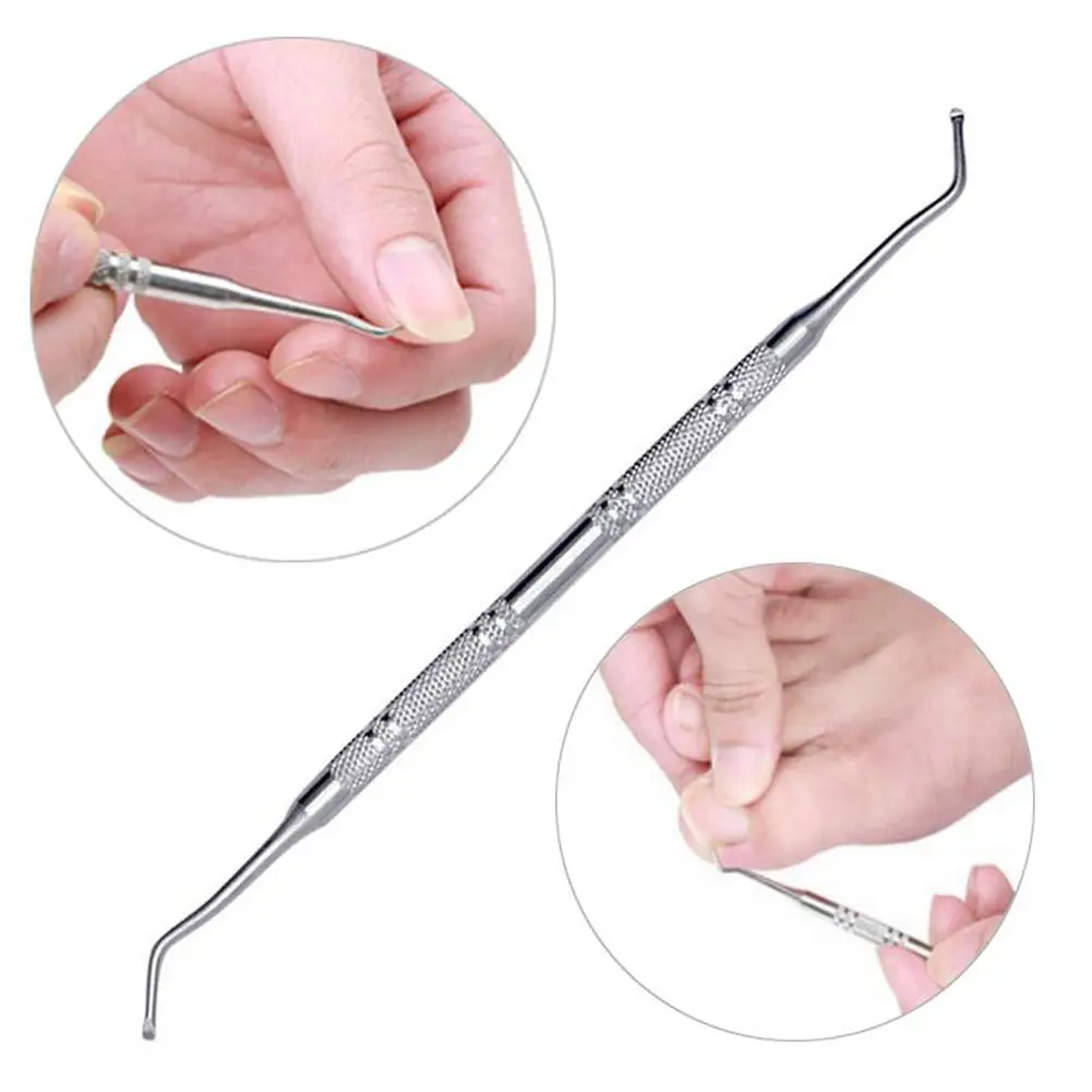 Dual End Nail Toenails Lifter Stainless Steel Hook File Clean Pedicure Tool Foot Care | Красота и здоровье