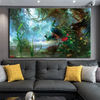 Modular Canvas Printed Posters Pictures Abstract Artwork Magnificent Peacock Painting Noredic Style Home Decoration Living Room
Modular Canvas Printed Posters Pictures Abstract Artwork Magnificent Peacock Painting Noredic Style Home Decoration Living Room