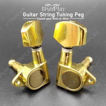 6/10Set Sealed-gear Acoustic Electric Guitar Locking String Tuning Peg Key Tuners Machine Head Big Semicircle Button Gold
6/10Set Sealed-gear Acoustic Electric Guitar Locking String Tuning Peg Key Tuners Machine Head Big Semicircle Button Gold