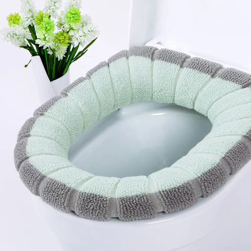 Ванная комната туалет сидение для унитаза моющийся Мягкий теплый коврик подушка