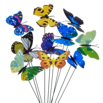 New 20 Pieces Garden Butterflies Stakes And 4 Pieces Dragonflies Stakes Garden Ornaments For Yard Patio Party Decorations, Total
New 20 Pieces Garden Butterflies Stakes And 4 Pieces Dragonflies Stakes Garden Ornaments For Yard Patio Party Decorations, Total