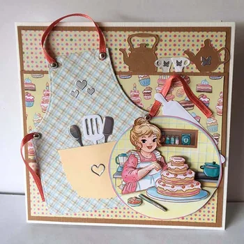 Metal Cutting Dies Kitchen Apron Cut Scrapbooking Paper Craft Handmade Card Punch Art Cutter Decorative
Metal Cutting Dies Kitchen Apron Cut Scrapbooking Paper Craft Handmade Card Punch Art Cutter Decorative