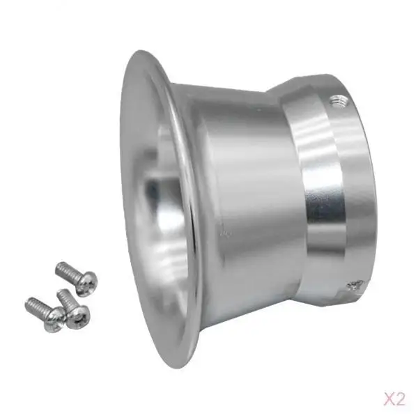 2pcs 50mm Air Filter Interface Cup For 24/26/28/30mm Motorcycle Carb Silver 2pcs 50mm Air Filter Interface Cup For 24/26/28/30mm Motorcycle Carb Silver