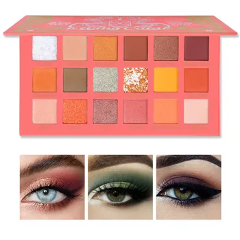 18 Colors Coral Eye Shadow Palette Matte Shimmer Glitter Orange Yellow Summer Makeup Pearlescent Pigment Powder
18 Colors Coral Eye Shadow Palette Matte Shimmer Glitter Orange Yellow Summer Makeup Pearlescent Pigment Powder