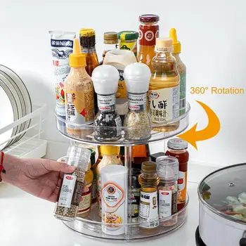 Turntable Storage Bin Practical Plastic Storage Box of Tea Sweeteners and More Turntable Spice Rack for the Kitchen Cupboard
Turntable Storage Bin Practical Plastic Storage Box of Tea Sweeteners and More Turntable Spice Rack for the Kitchen Cupboard